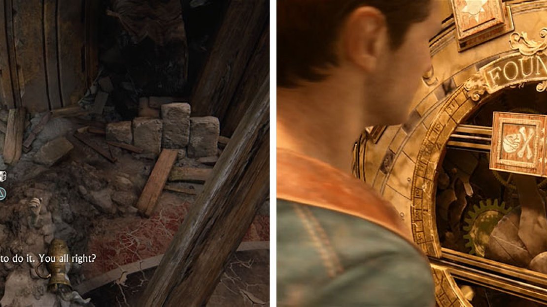 Make sure to grab the treasure before heading downstairs to the puzzle room.