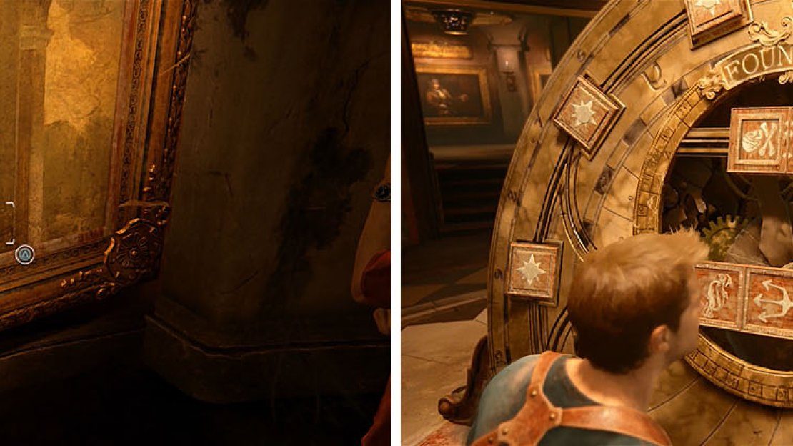 Locate the three star patterns on each painting to solve the sigil puzzle.