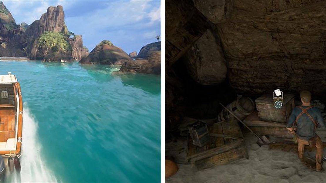 Head for the beach on the south end of the island for some journal additions.