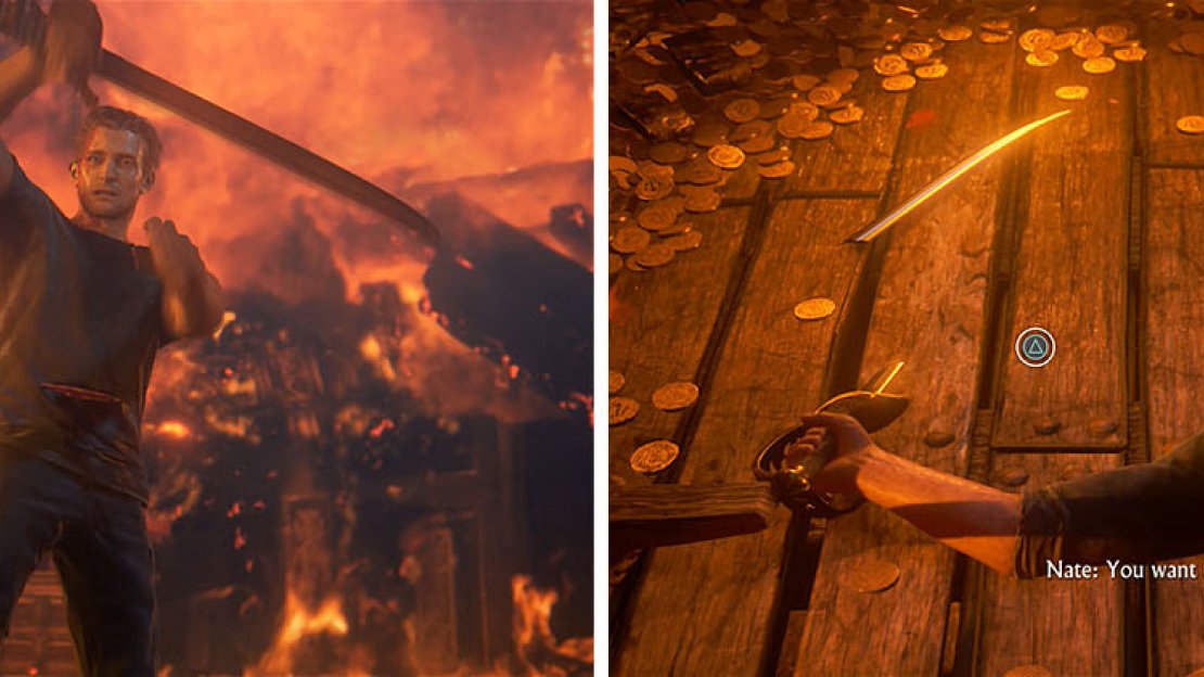 Defend against Rafe’s attacks until the cutlass breaks and then prepare to press Triangle to finish the battle.