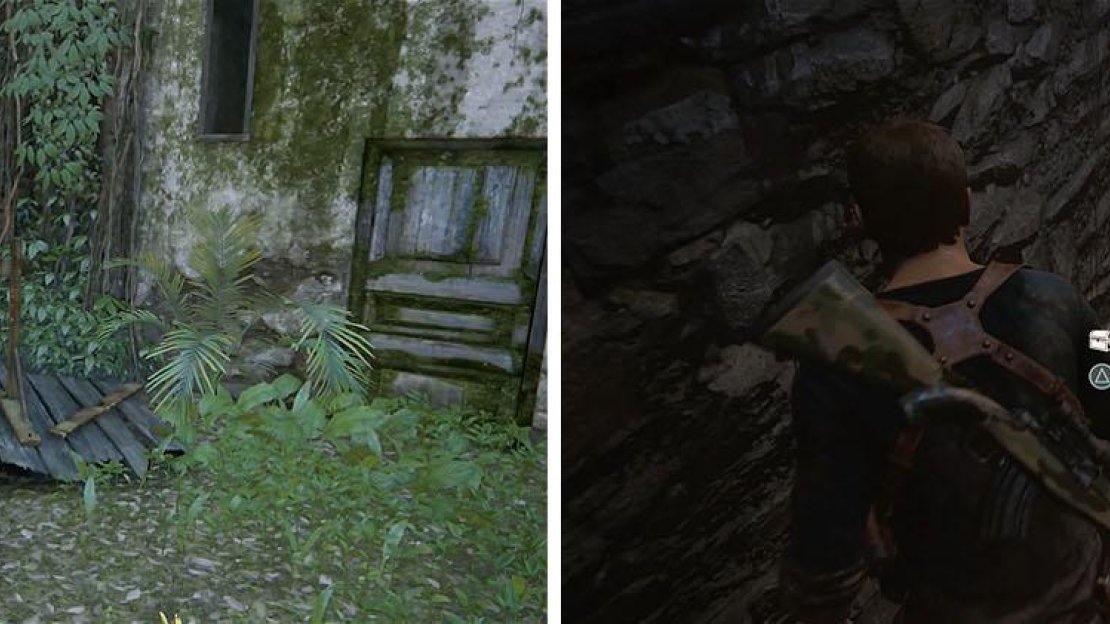Sam sure does look good in the stocks, especially Nate’s drawing of it (left). Inside, get the treasure from the locked cell (right).