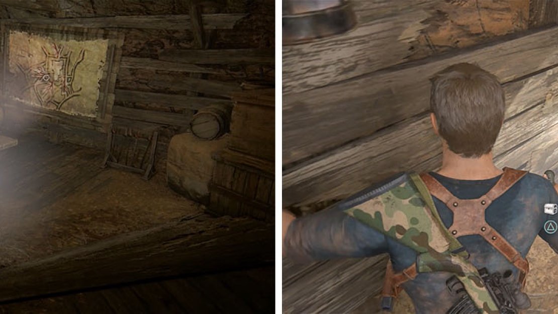 Don’t miss the treasure in the tunnel located upstairs from the rebel’s bunker.