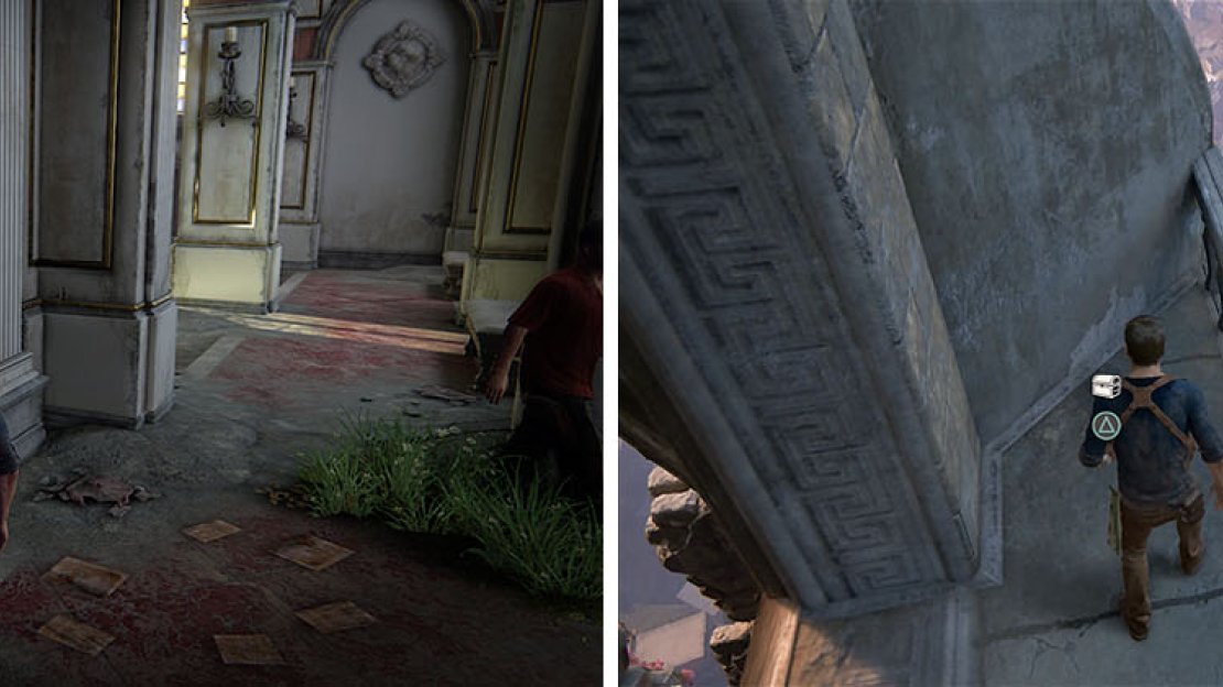 Left: Nephrite and Jade Bowl / Right: Ivory Handle Dagger