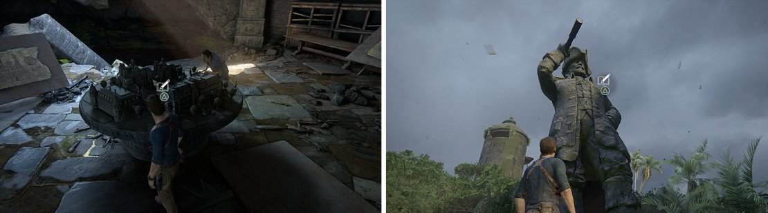 Left: City Diorama / Right: Henry Avery&rsquo;s Statue