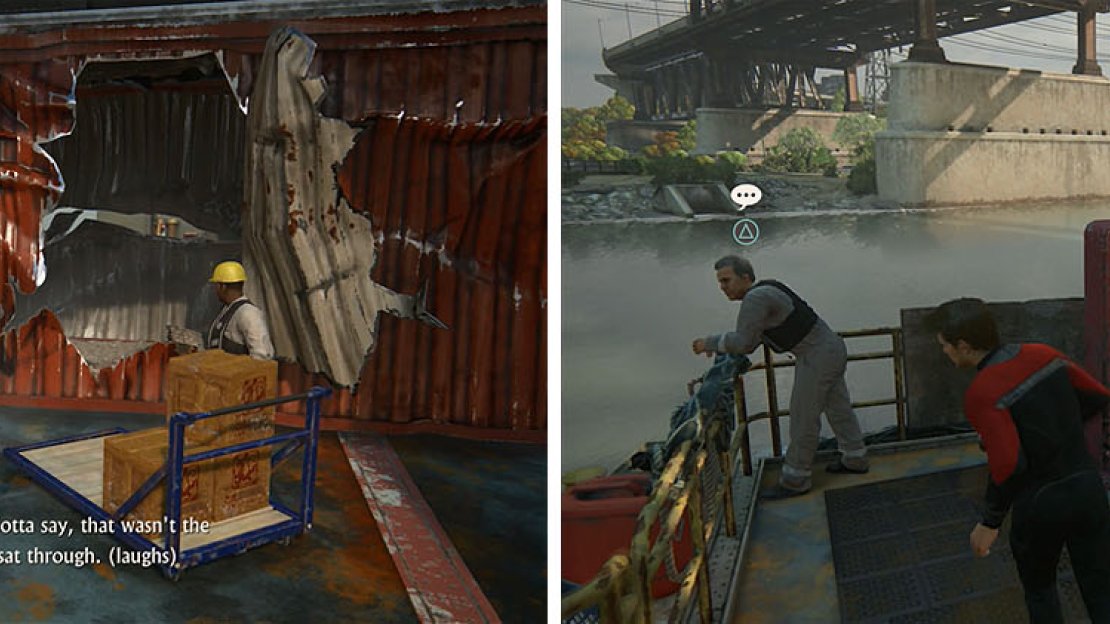 Left: that wasn’t the slowest dive / Right: My man…