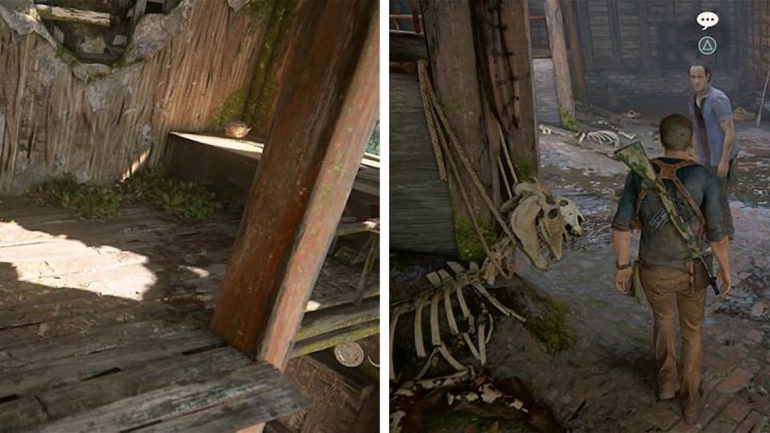 Left: Not a bad view. / Right: So what do you think happened