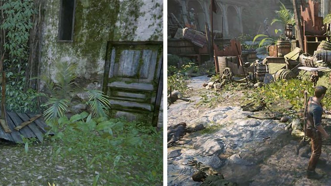 Left: Hey Nathan, check it out. / Right: Look like soldiers.