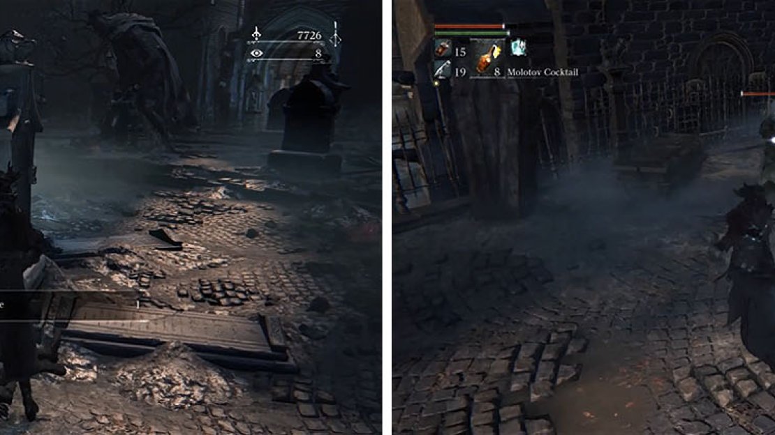 Grab the Madman’s Knowledge and enter the side room to encounter a Brainsucker.