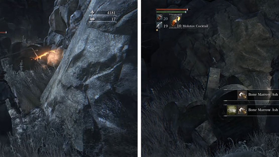 Watch out for the enemy who tries to push you off the ledge and then pick up the Ash.