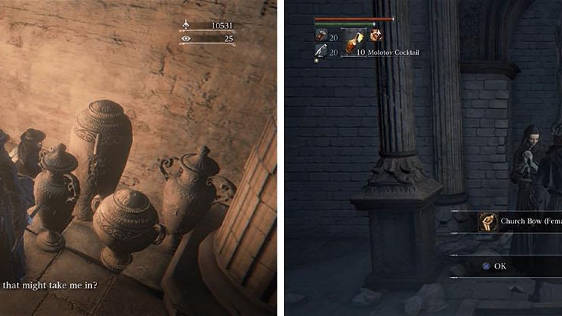 If you send Adella to Oedon Chapel you can speak to her for a gesture and some blood.