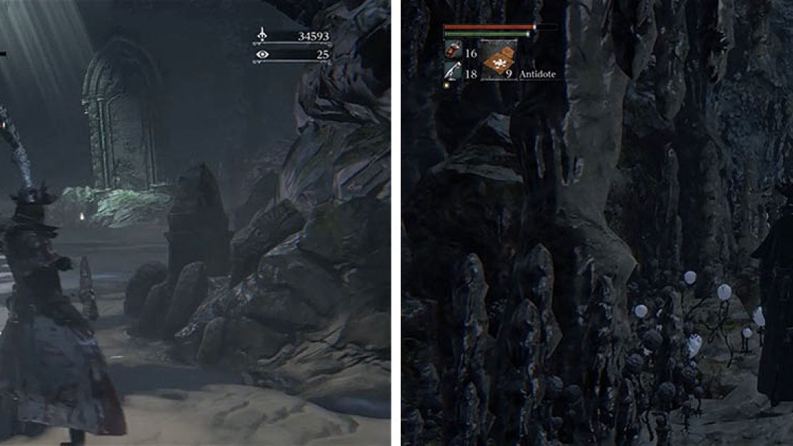 Defeat the Church Giant before entering the tunnel and explore up the ladder if you wish.