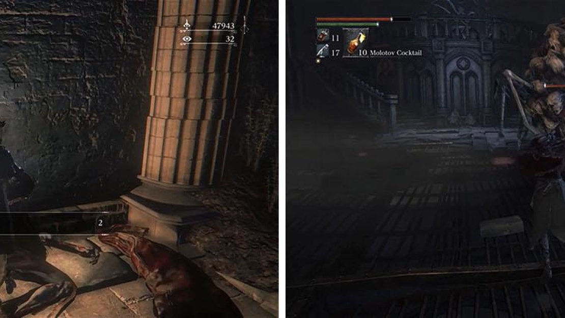 Grab the Blood Stone Chunks in the basement before dealing with the Cramped Casket.