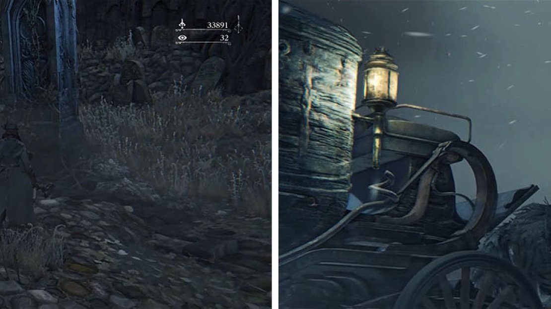 Return to the tombstone in Hemwick to reach the Forsaken Cainhurst Castle.