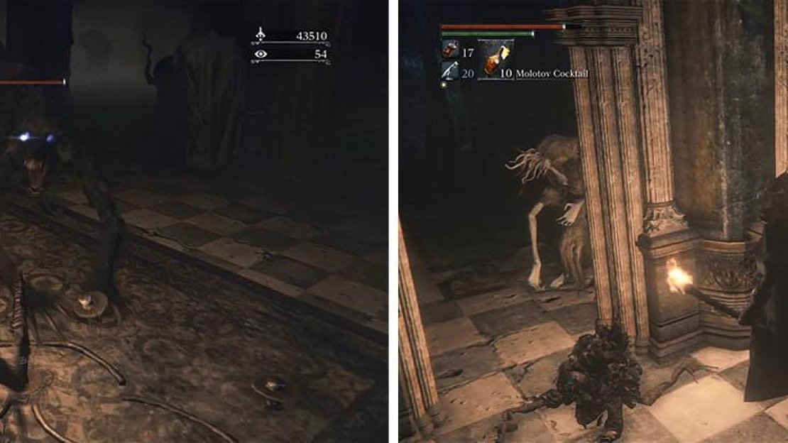 Kill the Scourge Beast and enter the hallway, being careful of the Brainsucker at the end.