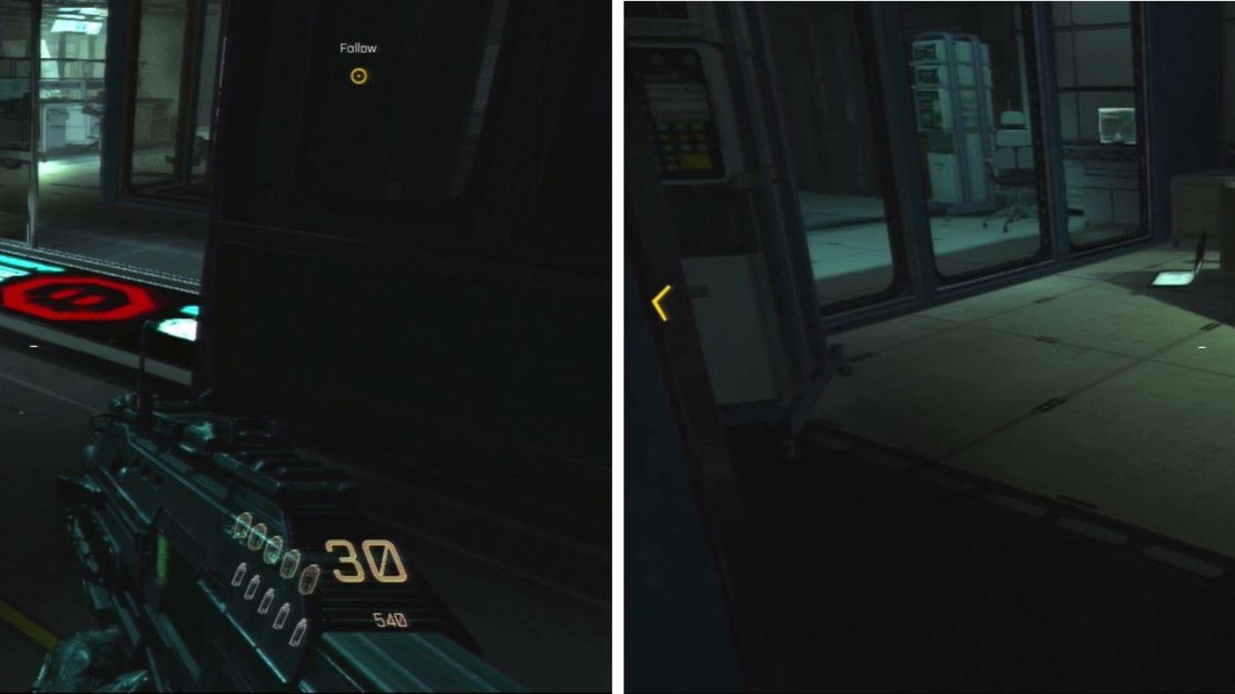 The coloring in this room makes it difficult to locate this Intel. Search carefully.
