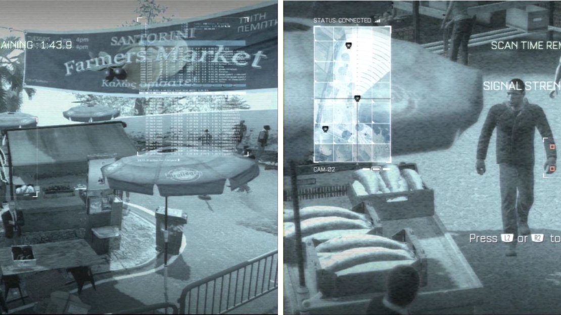 Make sure to change to the second camera to see your man.