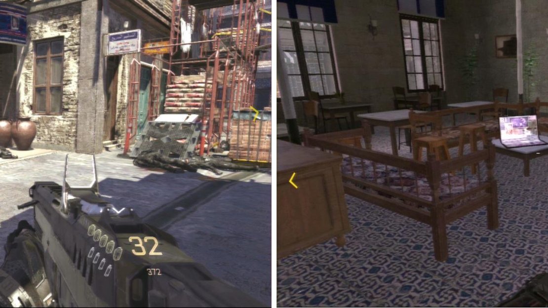 In the building behind the red scooter when you’re making your way to the docks.