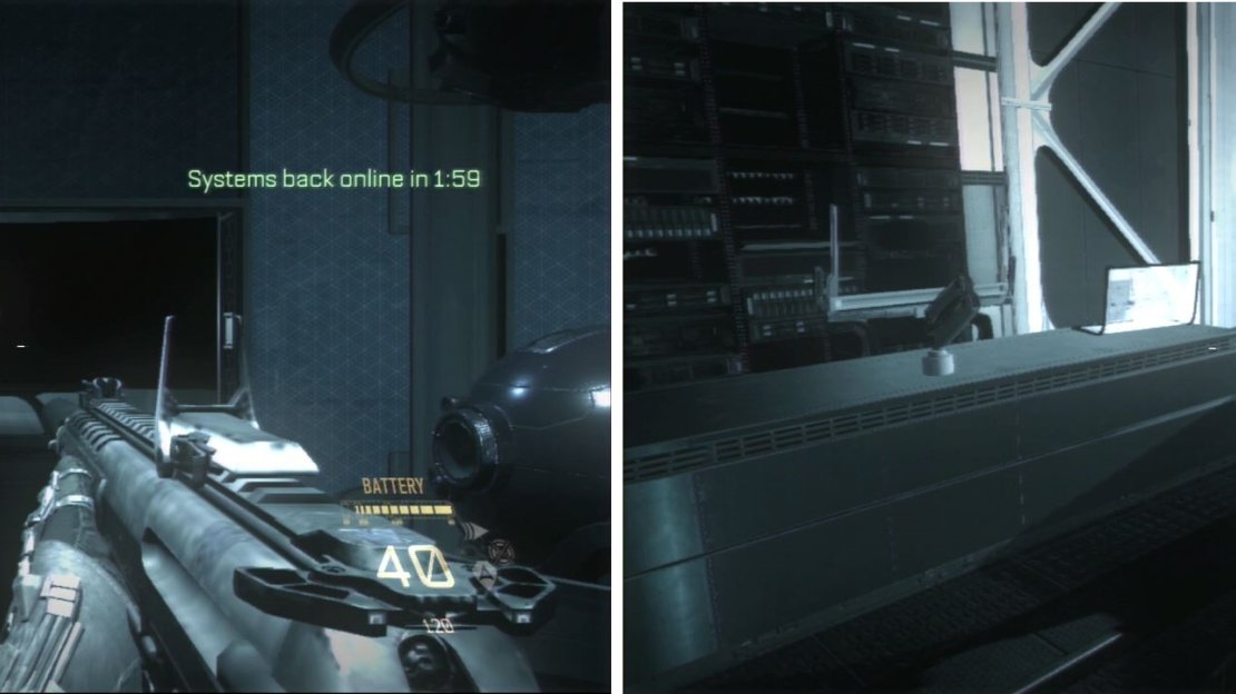 As you enter the room to access the Security System, check the desk on the left side.