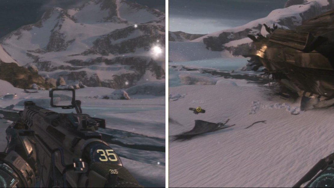 When you regroup with Gideon, check behind the aircraft before grabbing the Stinger.