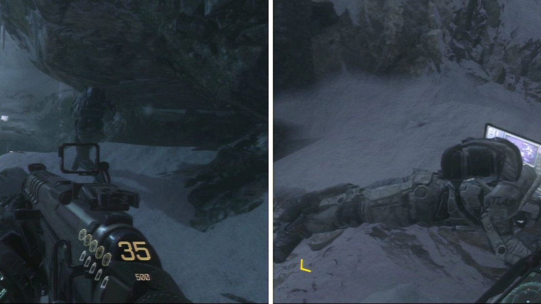 When you go through the cave and you spot some enemies, check the cliff on the right side. Hard to miss.