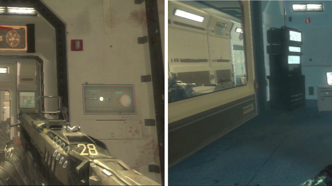 As you enter the Main Compound Synthesis area, check the room on the right side to find your intel.