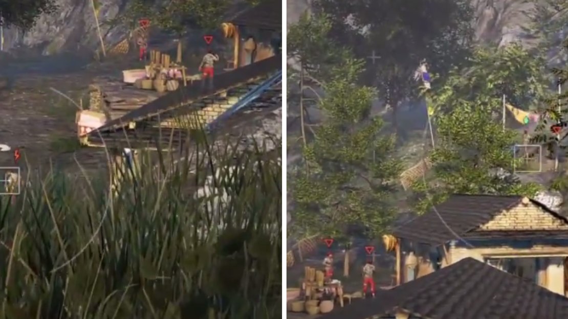 You want to use stealth in this mission, so scout ahead with your camera to find out where the enemies are located.