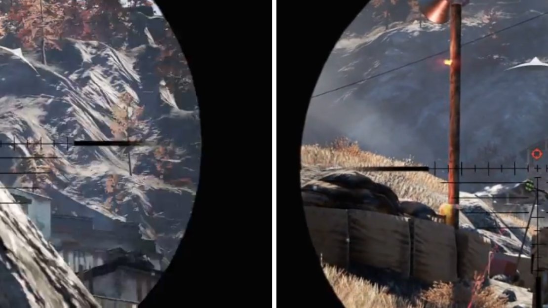The two snipers in the compound should be located at the two locations pictured, and should be taken out first before infiltrating the place.
