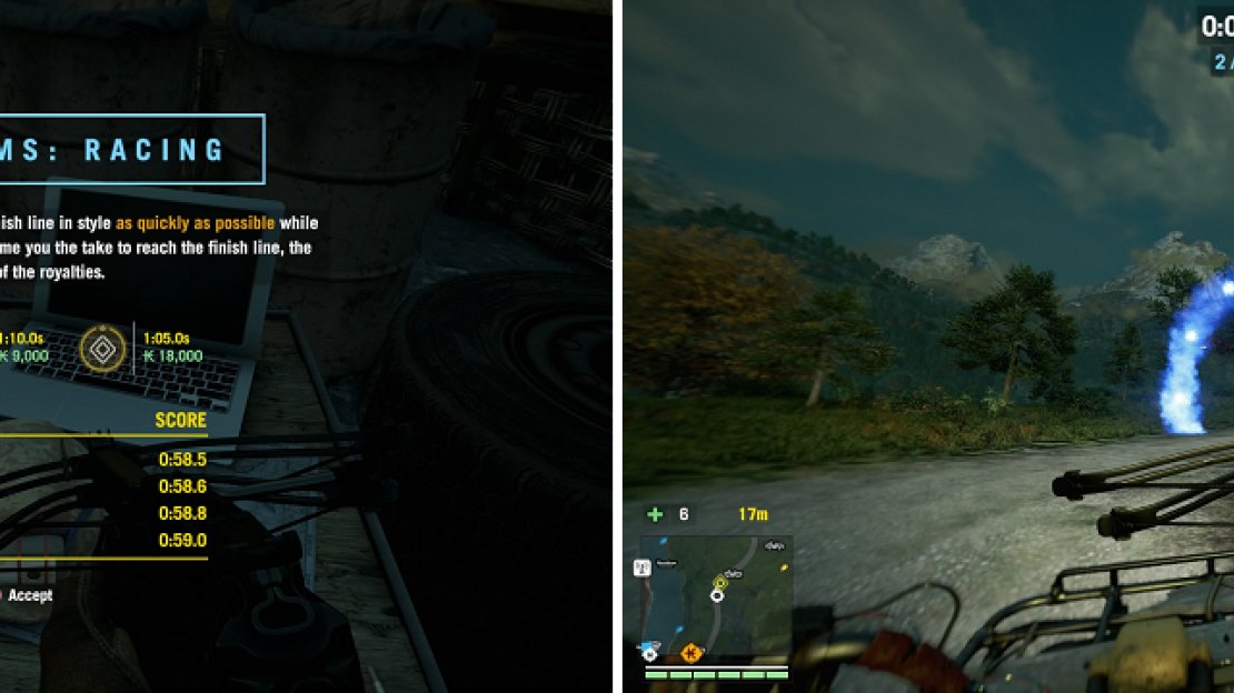 The times given when you accept the mission are the ones you need to beat and you’ll have to pass through every single checkpoint along the way.