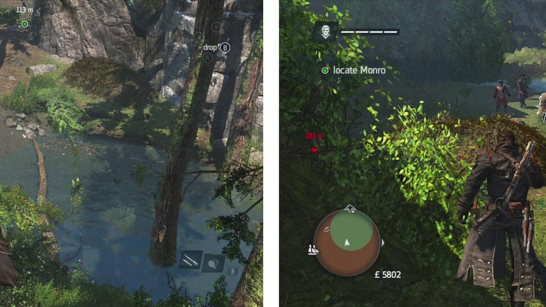 There are plenty of stalkers hidden here (left) - be careful! When you reach the British, help them fight off the aggressors (right).