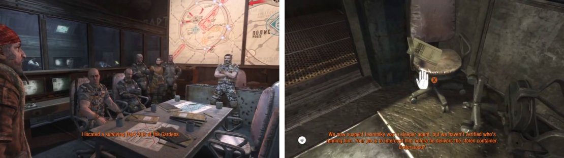 After meeting with the base commander, look on the chair upon leaving the room for a Diary Page (right).