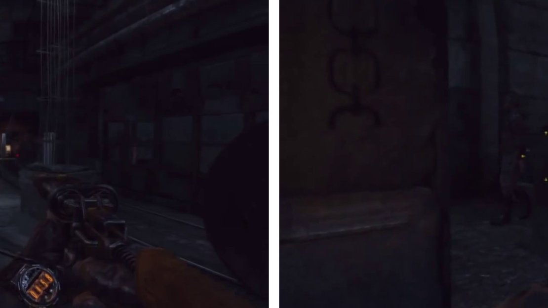 In the train room, work your way along the right hand wall and make your way up into the vents.