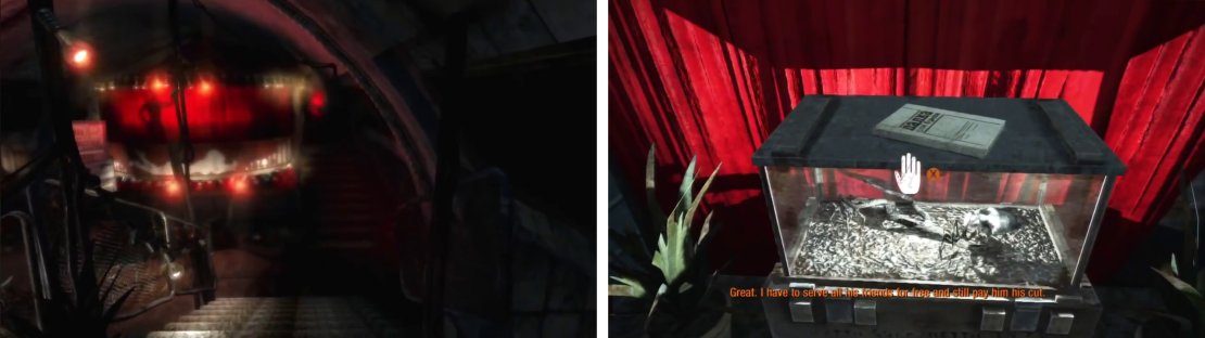 Enter the strip club and as you go down the stairs you&rsquo;ll see the Diary Note (right).