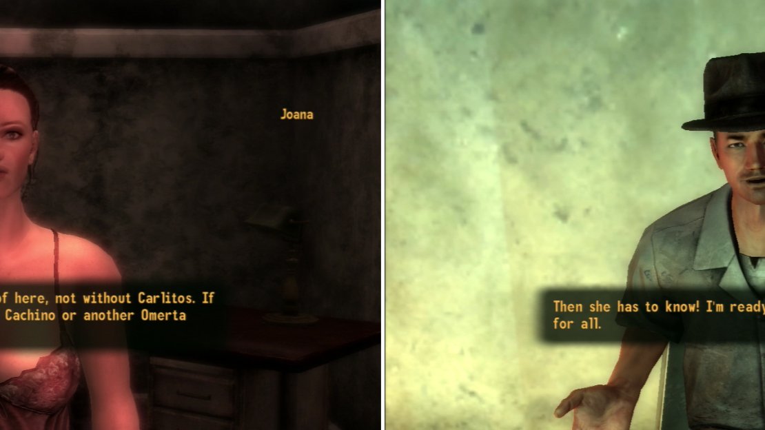 Learn about Joana’s problems and she’ll implore you to find Carlitos (left). Carlitos, for his part, will try to enlist you to help him rescue Joana (right).