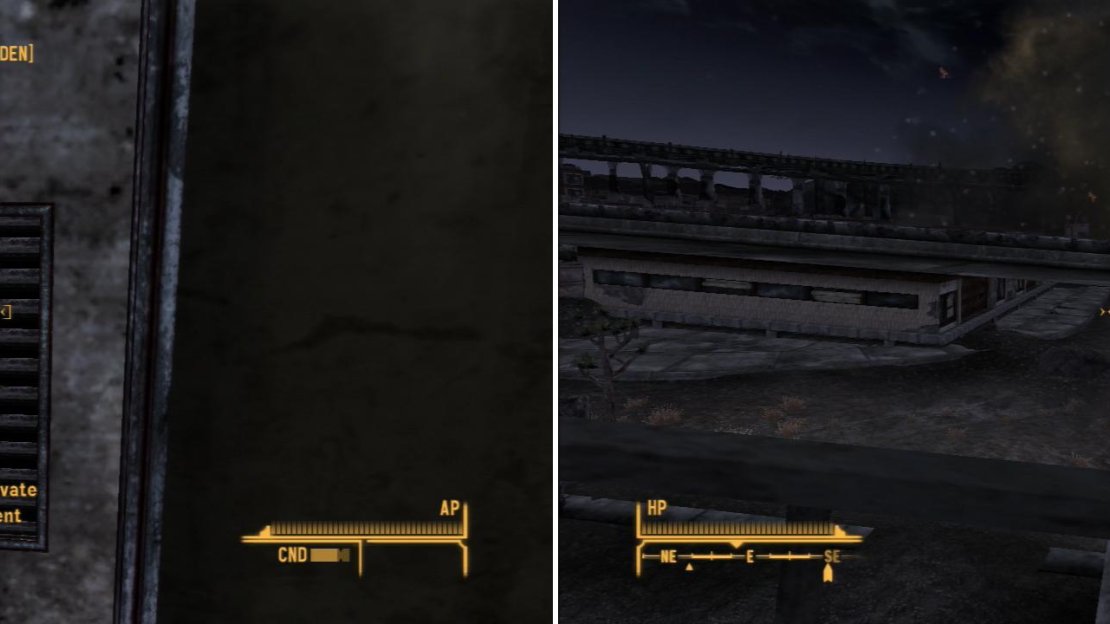 Plant the bomb on a vent in the train car (left), then watch it depart on its final voyage (right).