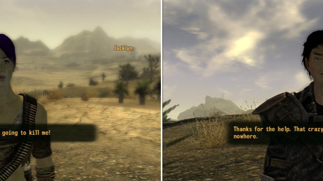 Jacklyn (left) or Tomas (right)… whichever of the two survives their fight will approach you and claim surprise at the actions of the other. Make sure you leave with the Sunset Sarsaparilla Star Bottle Caps Jacklyn tried to kill Tomas for.