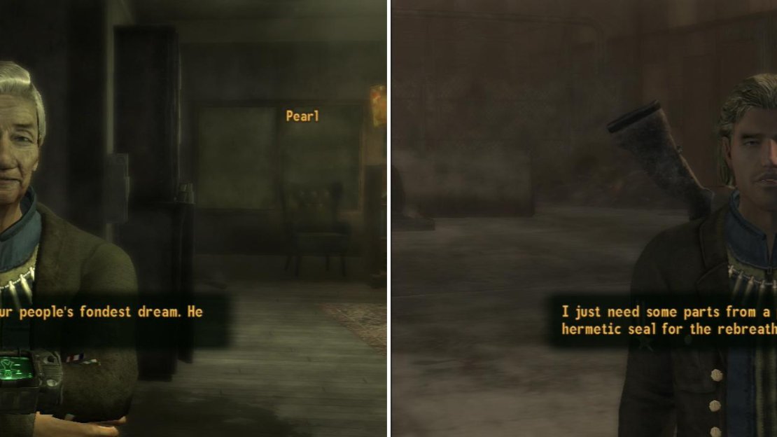 After earning the Boomer’s trust, talk to Mother Pearl to be entrusted with the Boomer’s greatest wish (left). Be sure to help Jack make you a Rebreather, which will come in handy in many, many circumstances (right).
