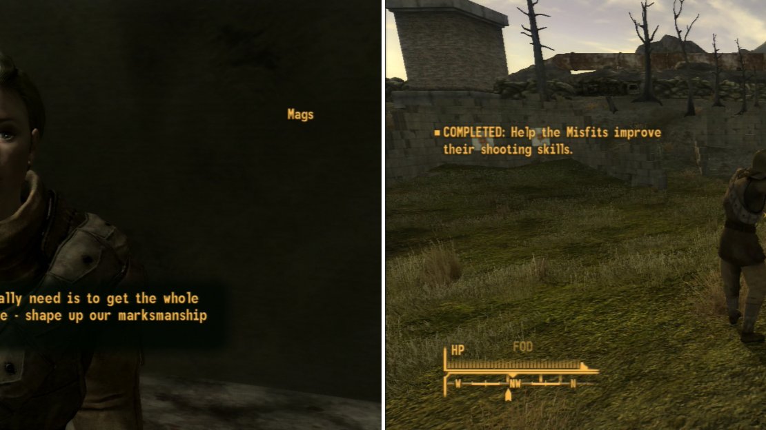 Mags will suggest increasing squad performance the old fashioned way (left); getting out on the range and training… with a bit of expert advice to help out (right).
