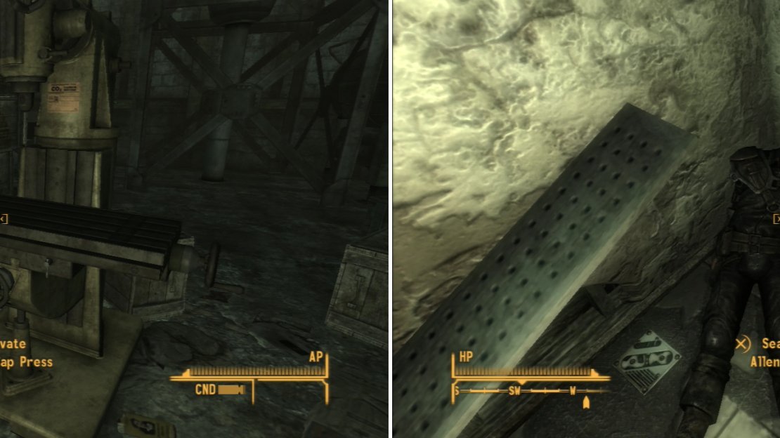 In the shipping area you’ll find the bottle cap press that Alice wants out of comission (left). Allen Marks may have perished in his homocidal quest to obtain Sunset Sarsaparilla Star Bottle Caps, but his loss is your gain (right).