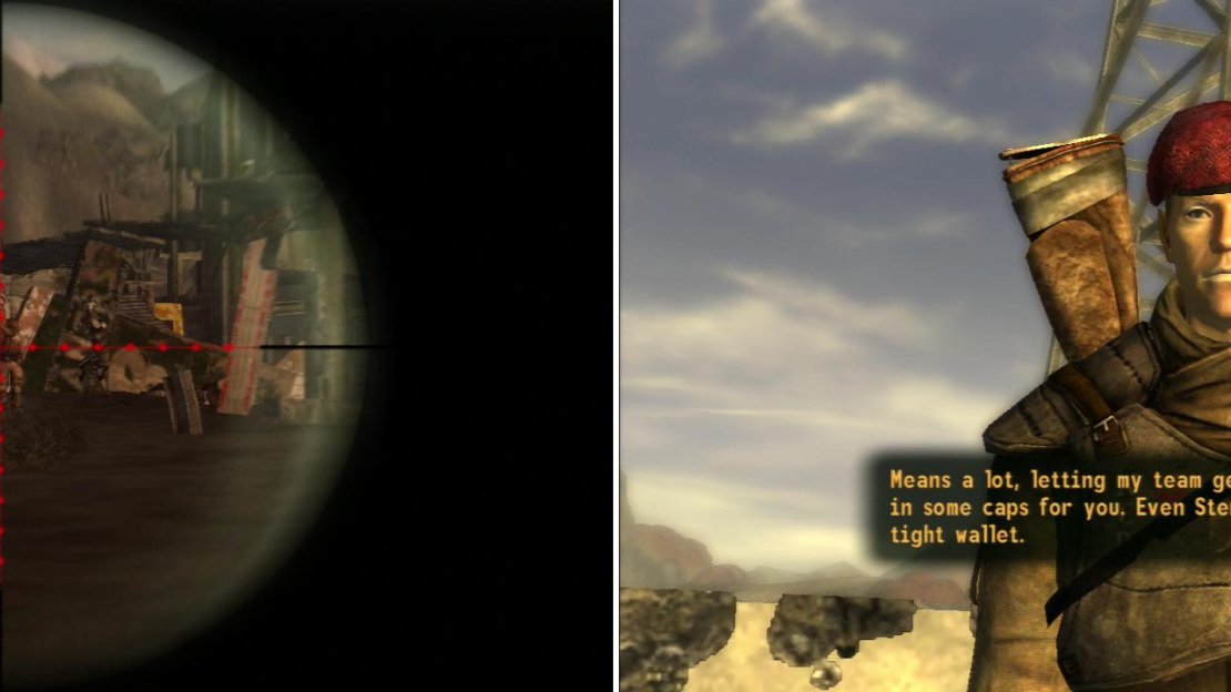 Eliminate Driver Nephi’s henchmen (left) then lure him into the line of sight of the 1st Recon snipers. For serving as bait, Lieutenant Gorobets will reward you (right).