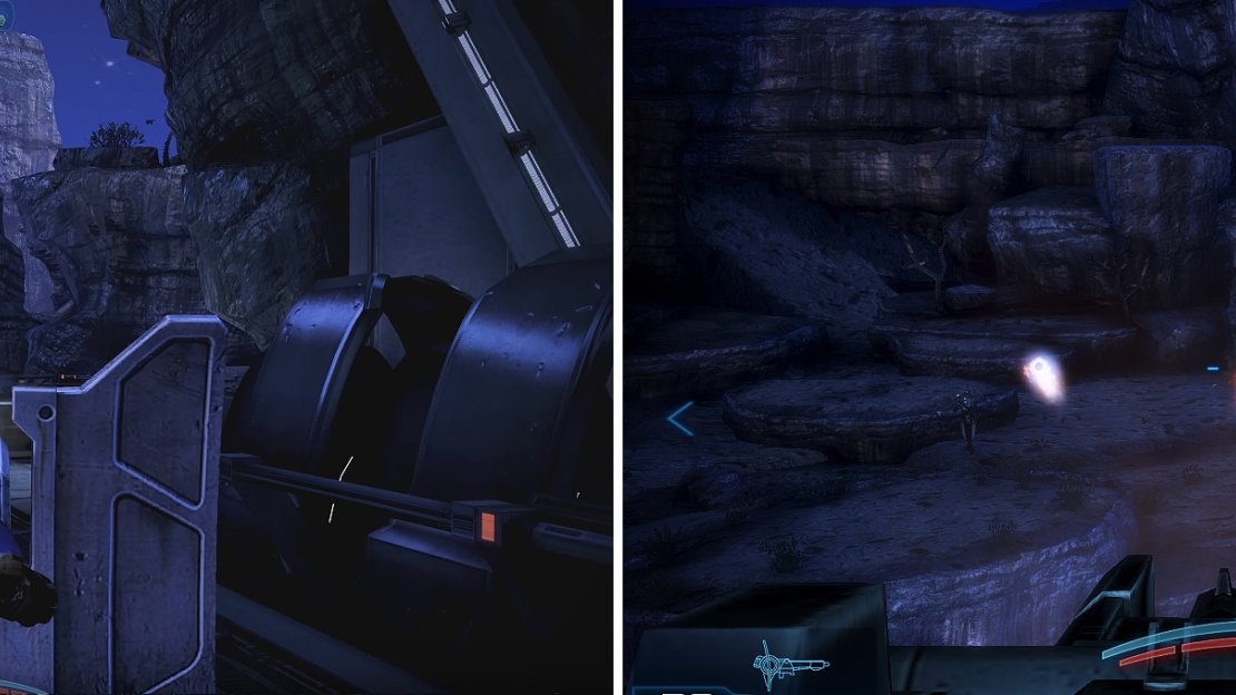 Using the AA Turrets on the Geth (left) makes things easy. Admiral Koris is worth saving (right) should you want more story development in your game.