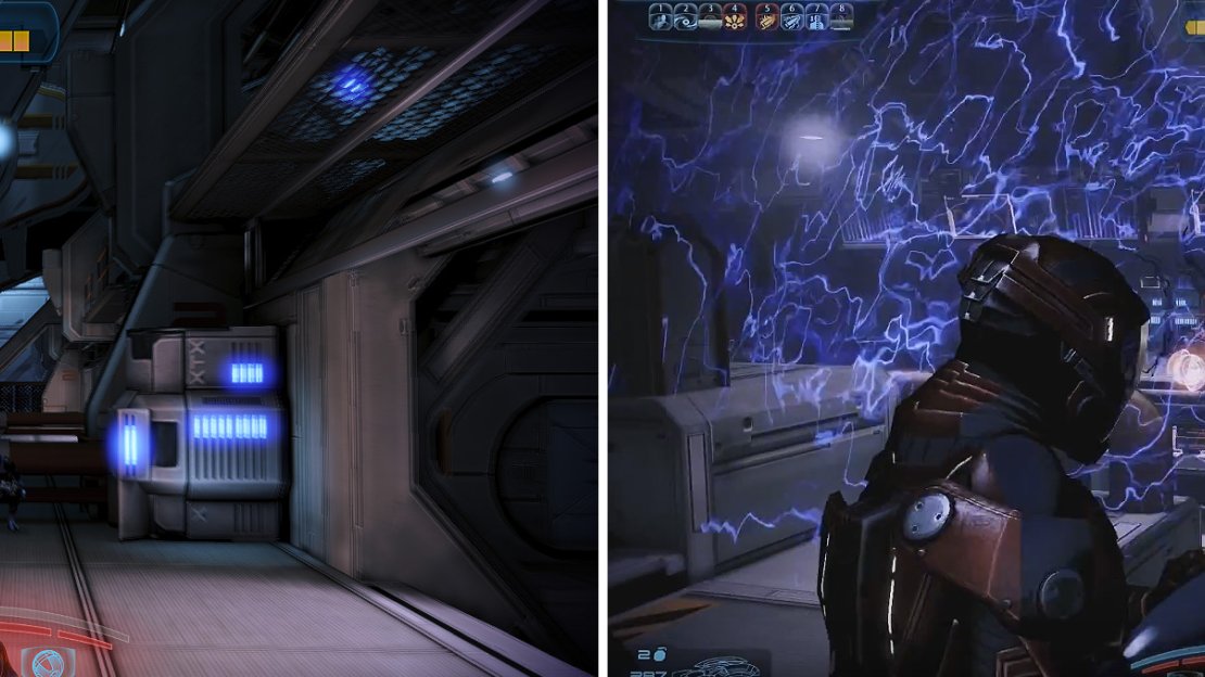 Ready your most powerful guns before you enter the next corridor as you’ll be ambushed by a Banshee, a Ravager and multiple Marauders!