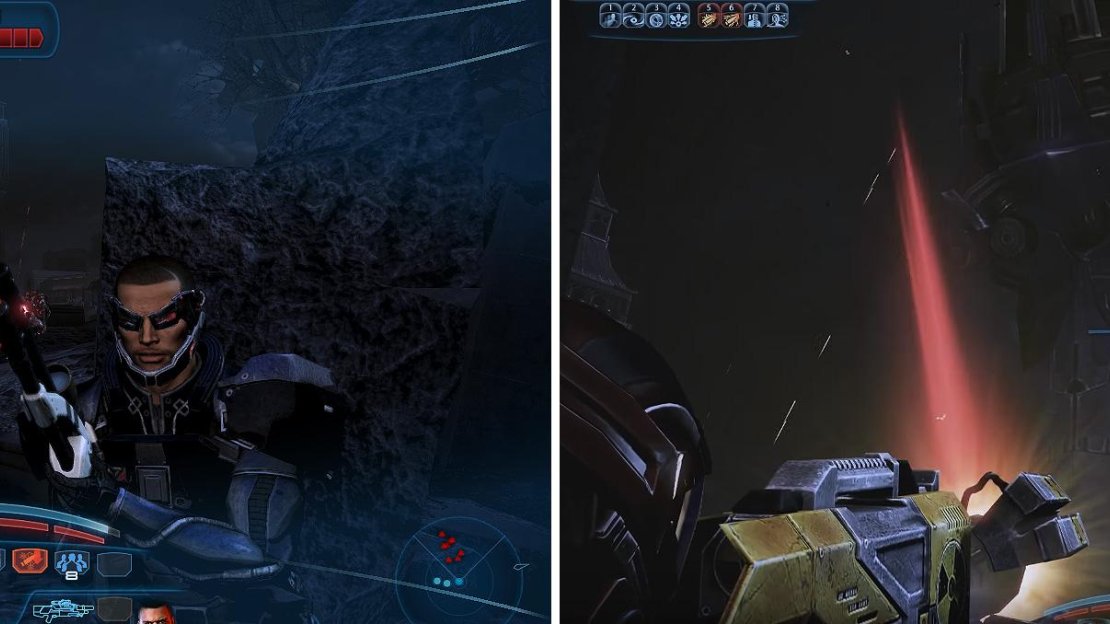 Marauders and Cannibals will be swarming your position so make use of that Cryo ammo-enhancement (left). Later, pick up the Cain (right) and launch it at the Reaper.