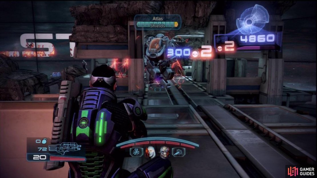 On the final wave, launch grenades into the spawn zone to take out Dragoons and damage the Atlases before they get a chance to strike.