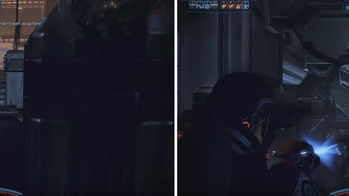 Using the Geth Spitfire (left) here will help you bring the Primes down swiftly. Beware that they will try to flank you (right).