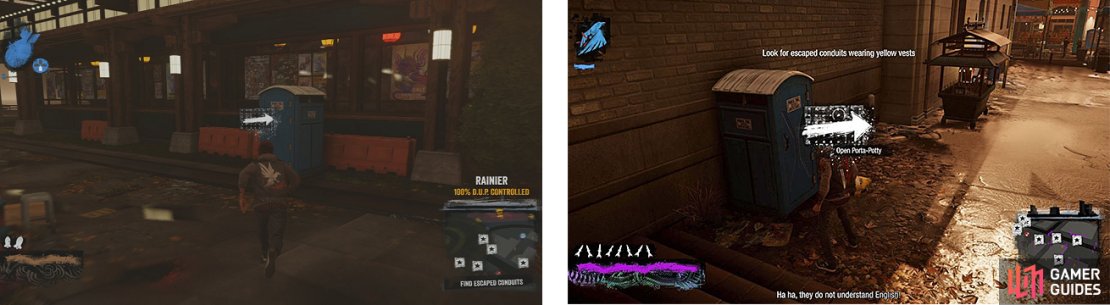 You need to search all of the toilets until you finally find the escaped Conduit.