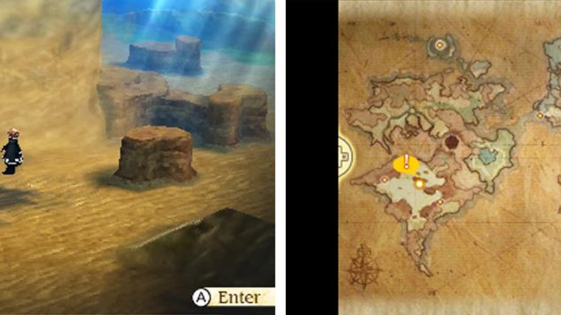 Even in the demo, Ancheim was surrounded by a vicious sandstorm.