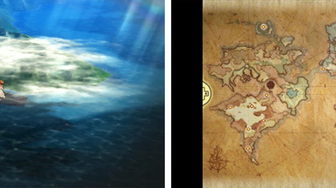 If you came here earlier, a giant whirlpool would have blocked your path.