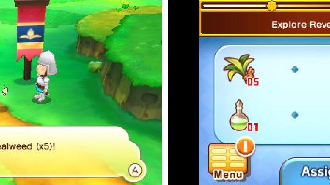 No fussy menu navigation to get to that much-needed potion!