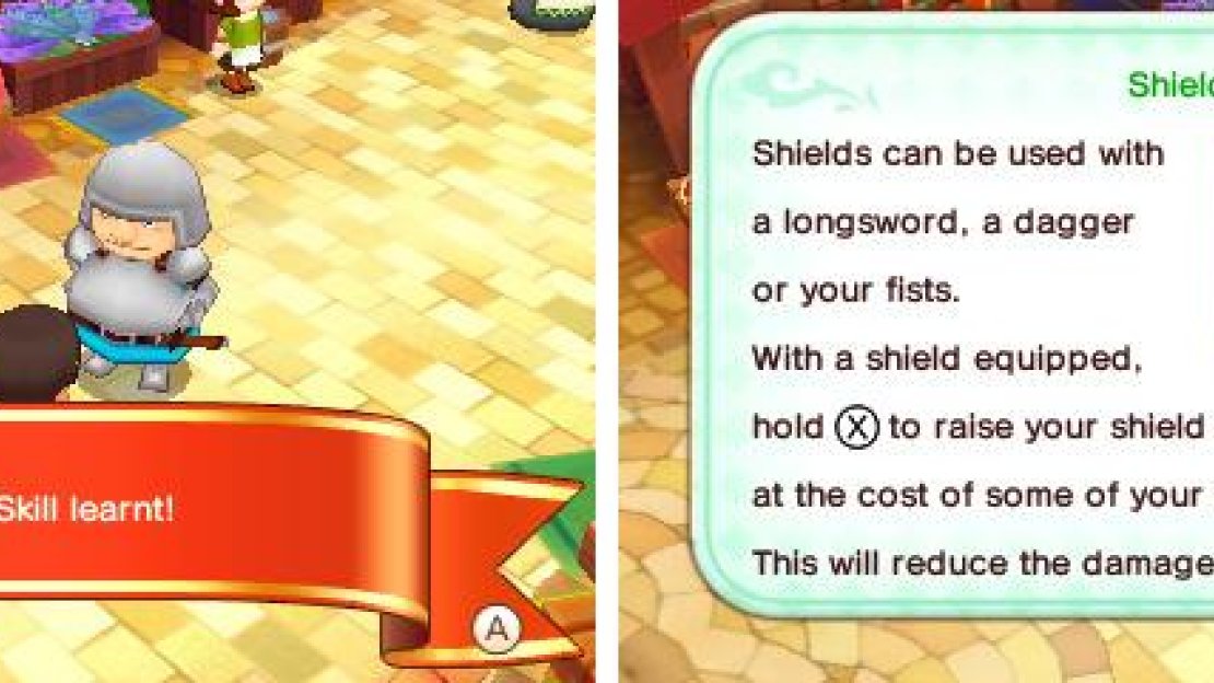 With a shield equipped you can literally shield yourself from danger!