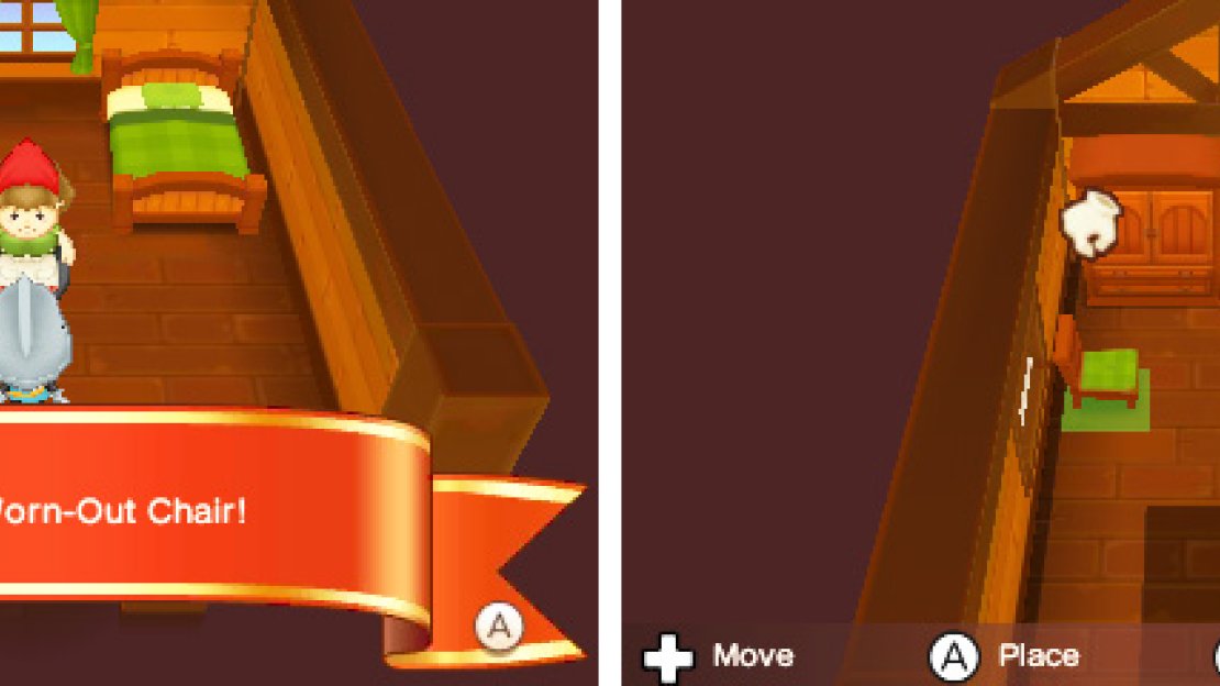 You can buy furniture or make it yourself as a Carpenter!